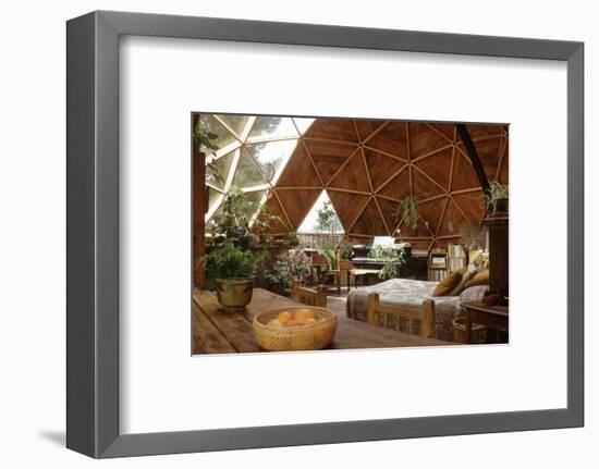 Geodesic Dome House Designed by Cathedralite Domes for Dr Charles Bingham, Fresno, CA, 1972-John Dominis-Framed Photographic Print