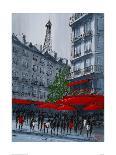 Street Café, Paris-Geoff King-Framed Giclee Print
