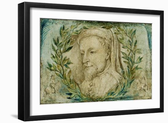 Geoffrey Chaucer, C.1800-William Blake-Framed Giclee Print