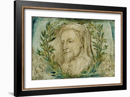 Geoffrey Chaucer, C.1800-William Blake-Framed Giclee Print