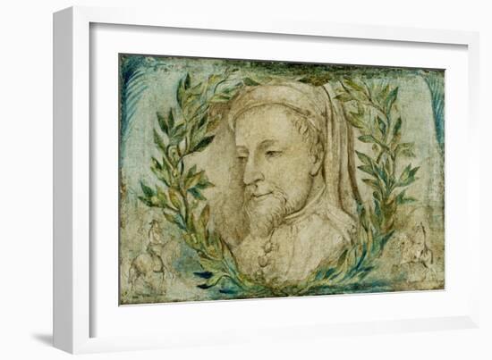 Geoffrey Chaucer, C.1800-William Blake-Framed Giclee Print