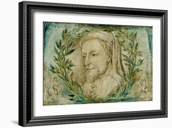 Geoffrey Chaucer, C.1800-William Blake-Framed Giclee Print