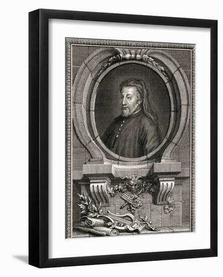 Geoffrey Chaucer, Collyer-J Collyer-Framed Art Print