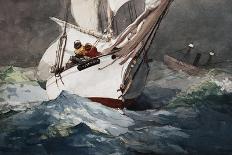 Reefing Sails Around Diamond Shoals, Cape Hatteras by Winslow Homer-Geoffrey Clements-Giclee Print