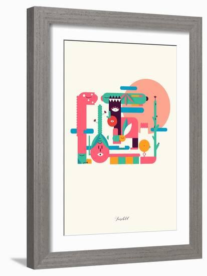 Geoforms-null-Framed Art Print