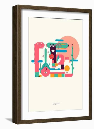 Geoforms-null-Framed Art Print