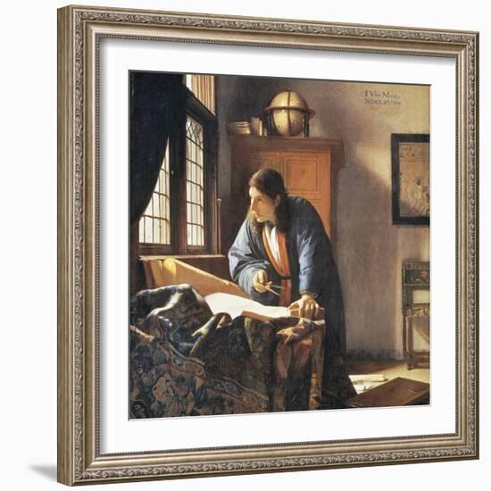 Geographer, 1669-Johannes Vermeer-Framed Giclee Print