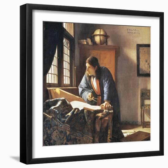 Geographer, 1669-Johannes Vermeer-Framed Giclee Print