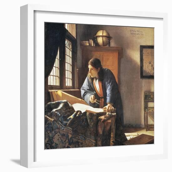 Geographer, 1669-Johannes Vermeer-Framed Giclee Print