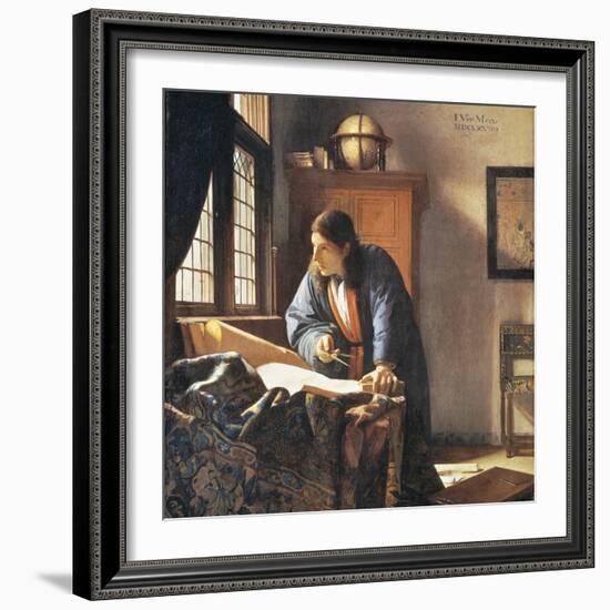 Geographer, 1669-Johannes Vermeer-Framed Giclee Print