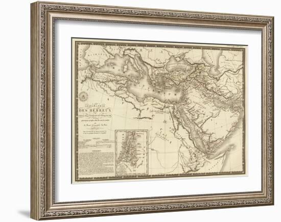 Geographie des Hebreux, c.1821-Adrien Hubert Brue-Framed Art Print