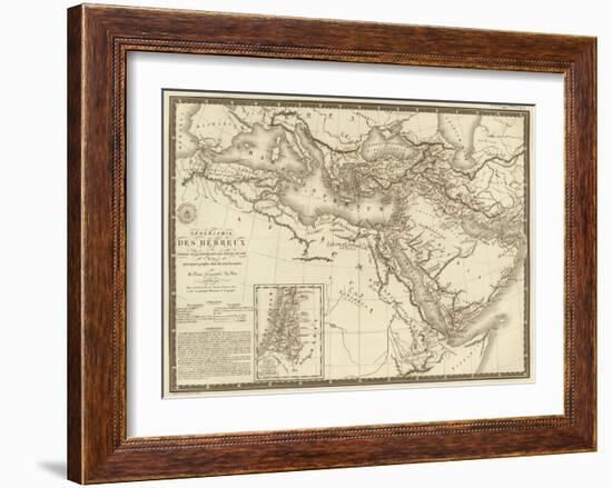 Geographie des Hebreux, c.1821-Adrien Hubert Brue-Framed Art Print