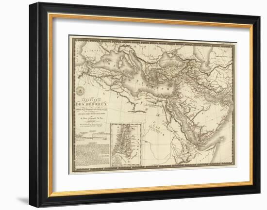 Geographie des Hebreux, c.1821-Adrien Hubert Brue-Framed Art Print