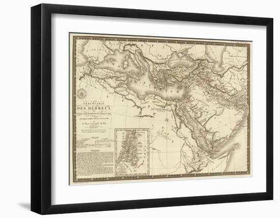 Geographie des Hebreux, c.1821-Adrien Hubert Brue-Framed Art Print