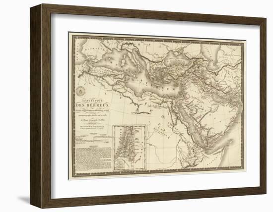 Geographie des Hebreux, c.1821-Adrien Hubert Brue-Framed Art Print