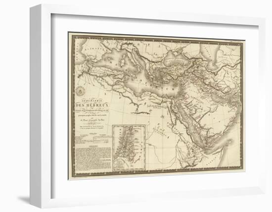 Geographie des Hebreux, c.1821-Adrien Hubert Brue-Framed Art Print