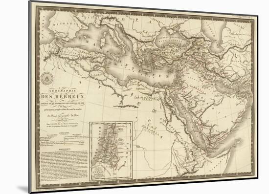 Geographie des Hebreux, c.1821-Adrien Hubert Brue-Mounted Art Print