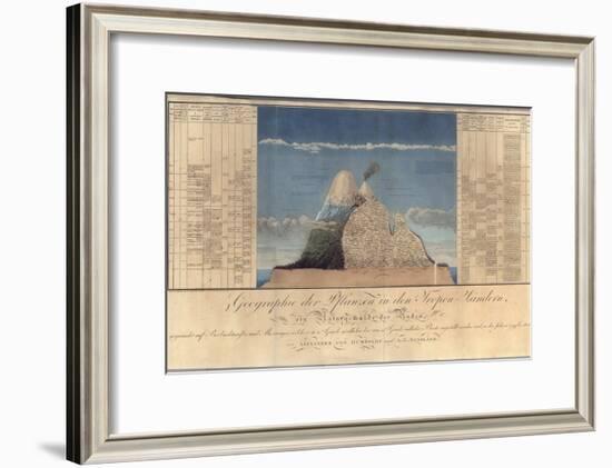 Geography of Plants in Tropical Countries, a Study of the Andes, Drawn by Schoenberger and…-Friedrich Alexander, Baron Von Humboldt-Framed Giclee Print