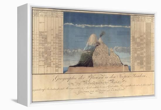 Geography of Plants in Tropical Countries, a Study of the Andes, Drawn by Schoenberger and…-Friedrich Alexander, Baron Von Humboldt-Framed Premier Image Canvas