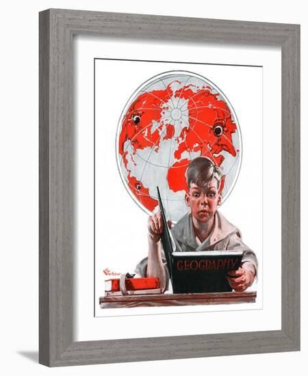 "Geography,"September 29, 1923-Elbert Mcgran Jackson-Framed Giclee Print