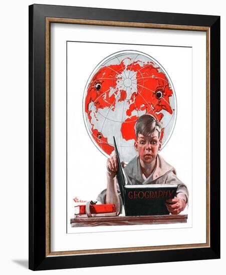 "Geography,"September 29, 1923-Elbert Mcgran Jackson-Framed Giclee Print