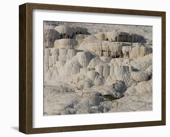 Geological Formations of the Hot Springs, Pammukkale, Turkey-Darrell Gulin-Framed Photographic Print