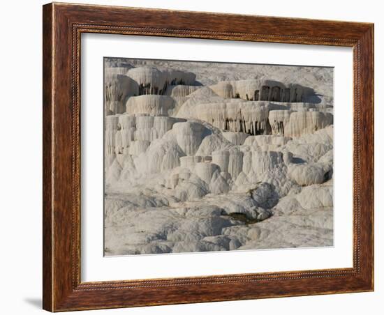 Geological Formations of the Hot Springs, Pammukkale, Turkey-Darrell Gulin-Framed Photographic Print