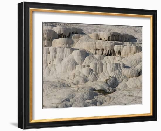 Geological Formations of the Hot Springs, Pammukkale, Turkey-Darrell Gulin-Framed Photographic Print