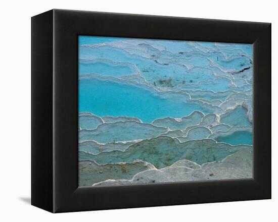 Geological Formations of the Hot Springs, Pammukkale, Turkey-Darrell Gulin-Framed Premier Image Canvas