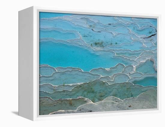 Geological Formations of the Hot Springs, Pammukkale, Turkey-Darrell Gulin-Framed Premier Image Canvas