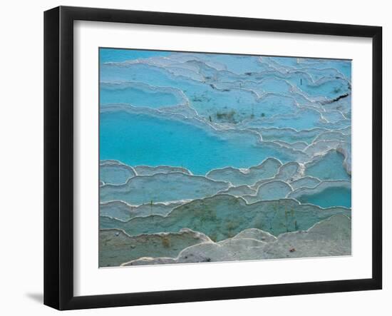 Geological Formations of the Hot Springs, Pammukkale, Turkey-Darrell Gulin-Framed Photographic Print