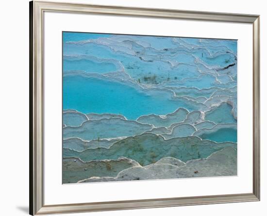 Geological Formations of the Hot Springs, Pammukkale, Turkey-Darrell Gulin-Framed Photographic Print