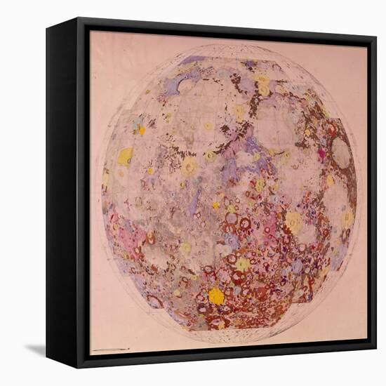 Geological Map of the Moon, 1967-null-Framed Premier Image Canvas