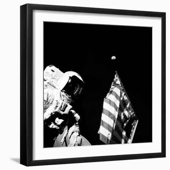 Geologist-Astronaut Harrison Schmitt, Apollo 17 Lunar Module Pilot-null-Framed Photo