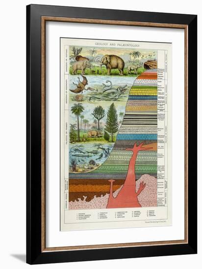 Geology and Palaeontology, C1880-null-Framed Giclee Print