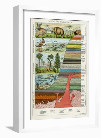 Geology and Palaeontology, C1880-null-Framed Giclee Print