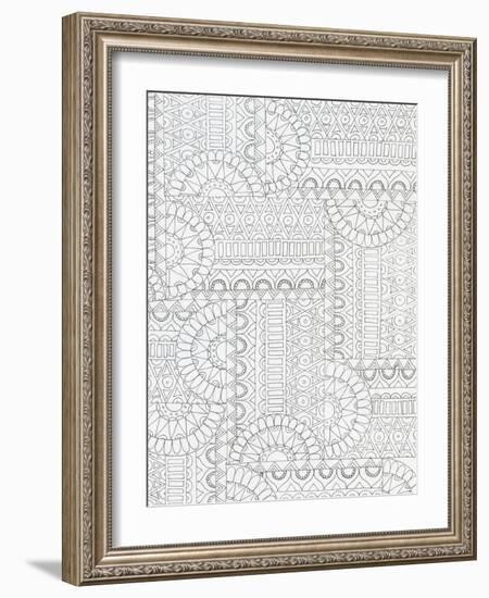 Geometric 2-Pam Varacek-Framed Art Print