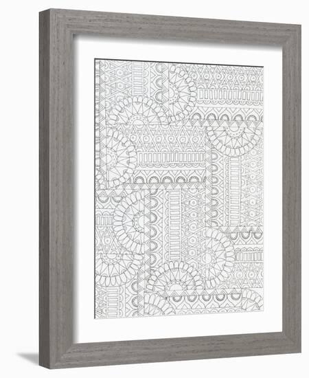 Geometric 2-Pam Varacek-Framed Art Print