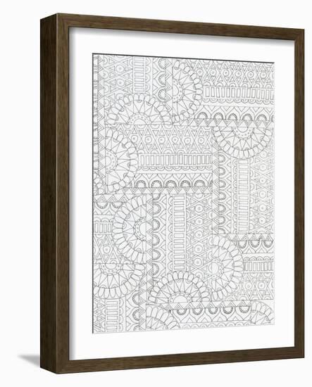 Geometric 2-Pam Varacek-Framed Art Print