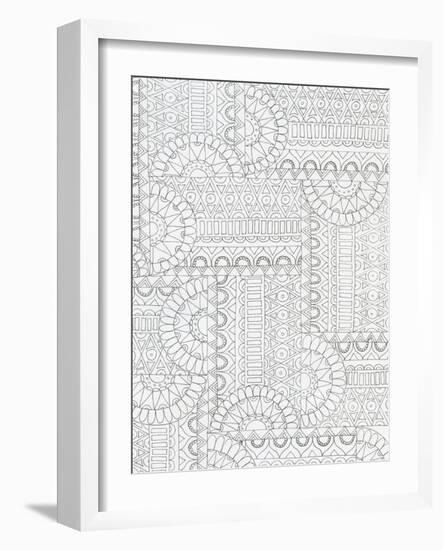 Geometric 2-Pam Varacek-Framed Art Print