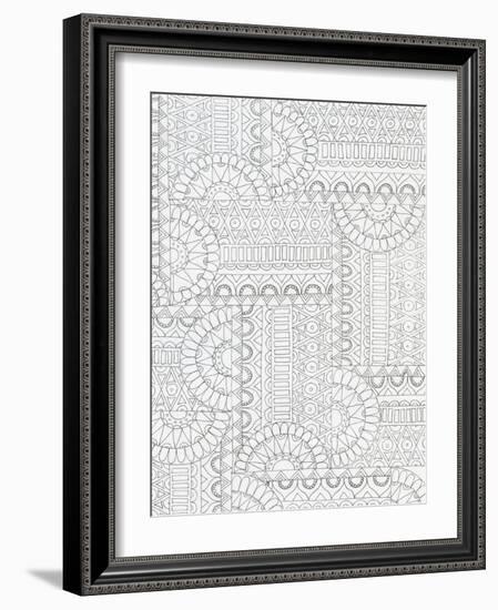 Geometric 2-Pam Varacek-Framed Art Print
