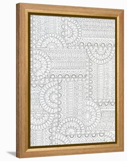 Geometric 2-Pam Varacek-Framed Stretched Canvas