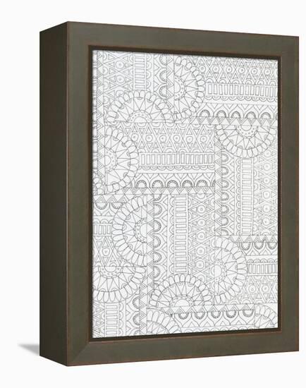 Geometric 2-Pam Varacek-Framed Stretched Canvas