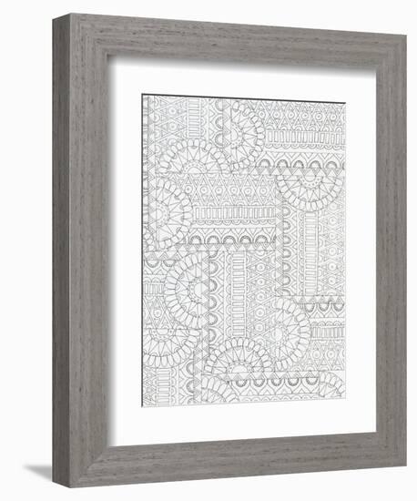 Geometric 2-Pam Varacek-Framed Premium Giclee Print