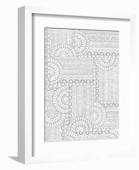 Geometric 2-Pam Varacek-Framed Premium Giclee Print