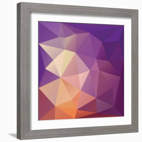 Geometric Abstract Background.-Katyau-Framed Art Print