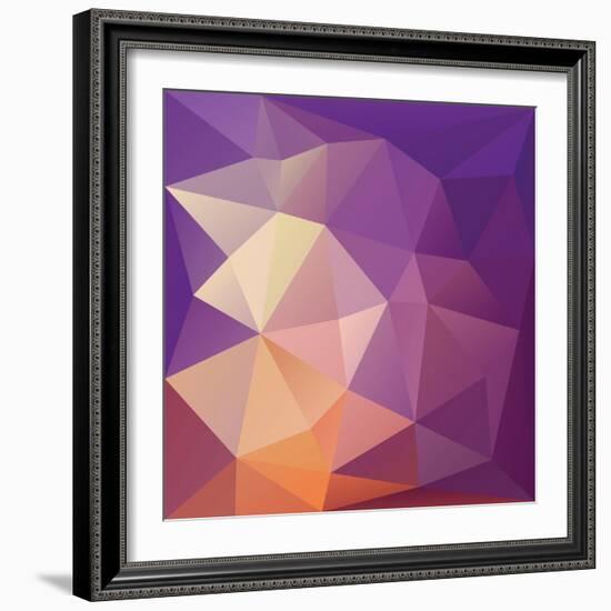 Geometric Abstract Background.-Katyau-Framed Art Print