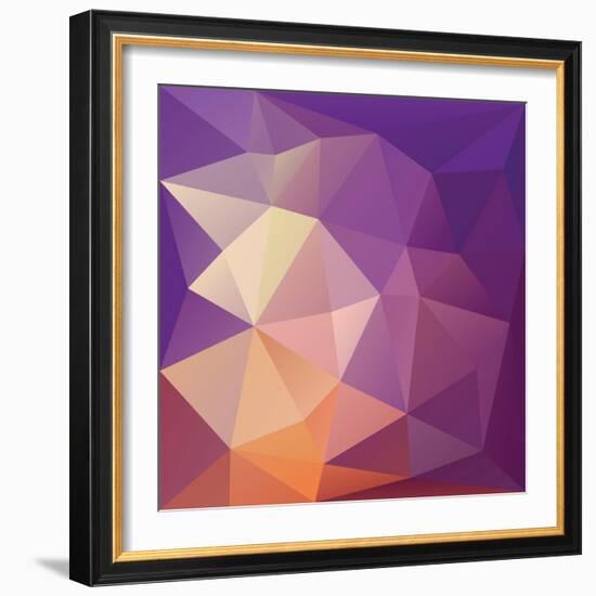 Geometric Abstract Background.-Katyau-Framed Art Print