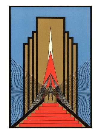 Geometric Art Deco Art Print Art Com