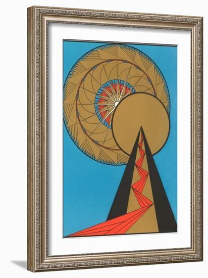 Geometric Art Deco-null-Framed Art Print